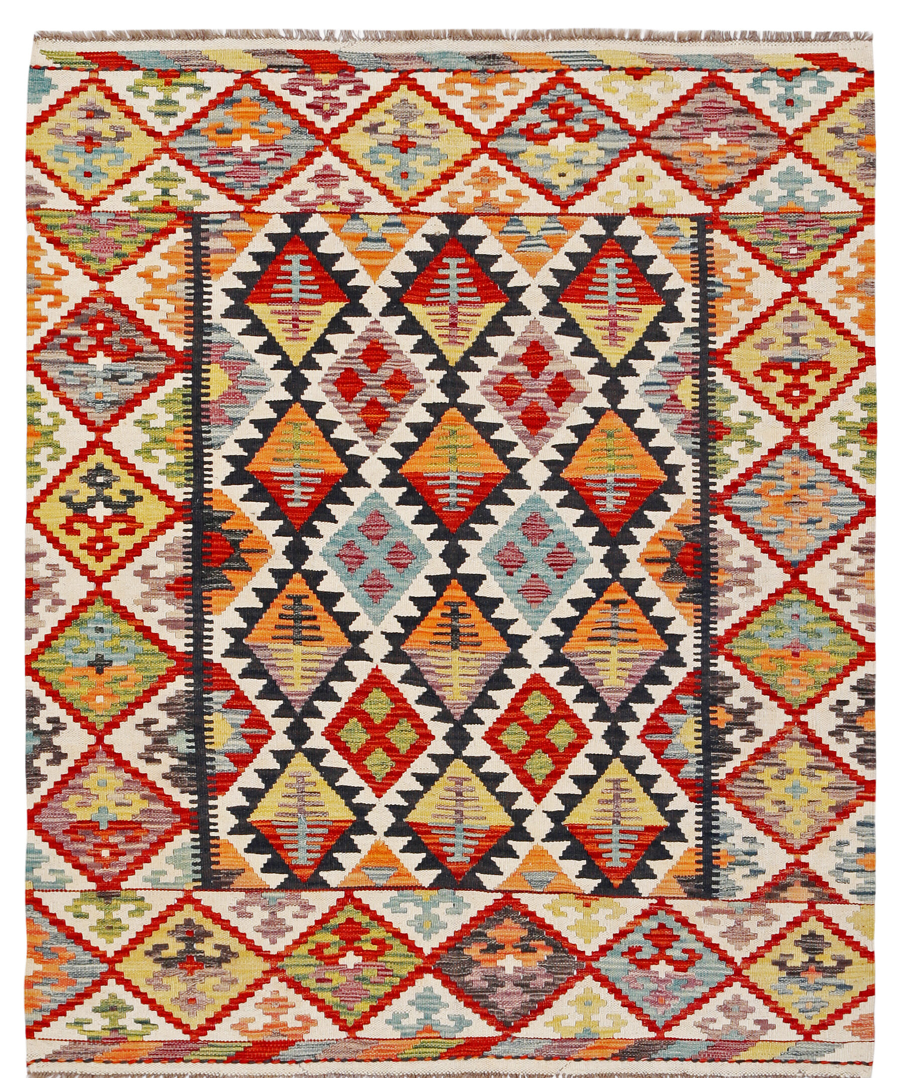 Miamana Killim 6'4" X 5'3" - Image 3