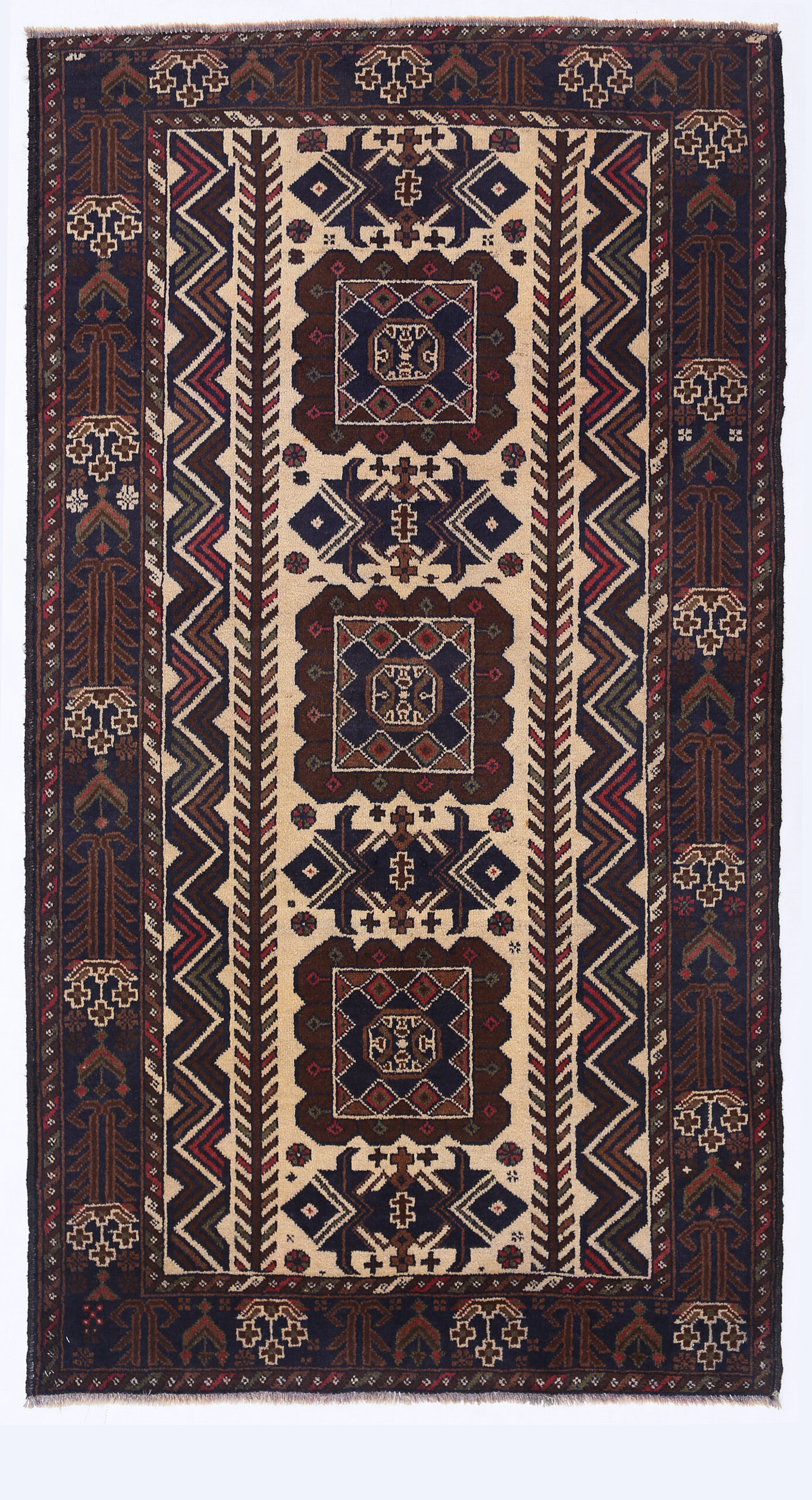 Tribal Baloch Rugs 6'4" X 3'6" - Image 3