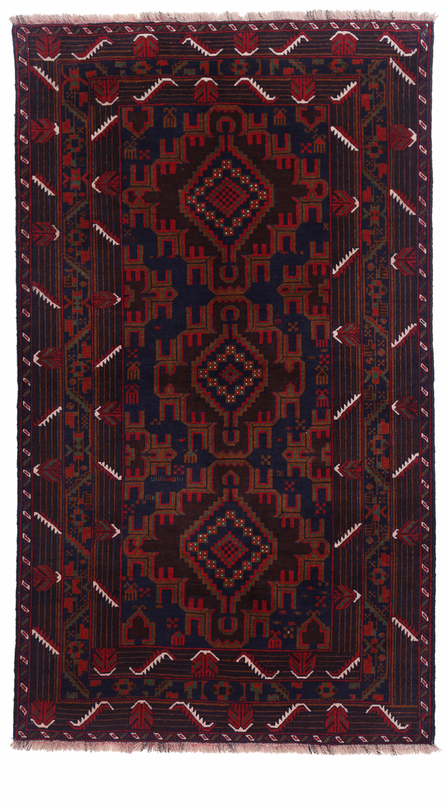 Tribal Baloch Rugs 6'4" X 3'7" - Image 3
