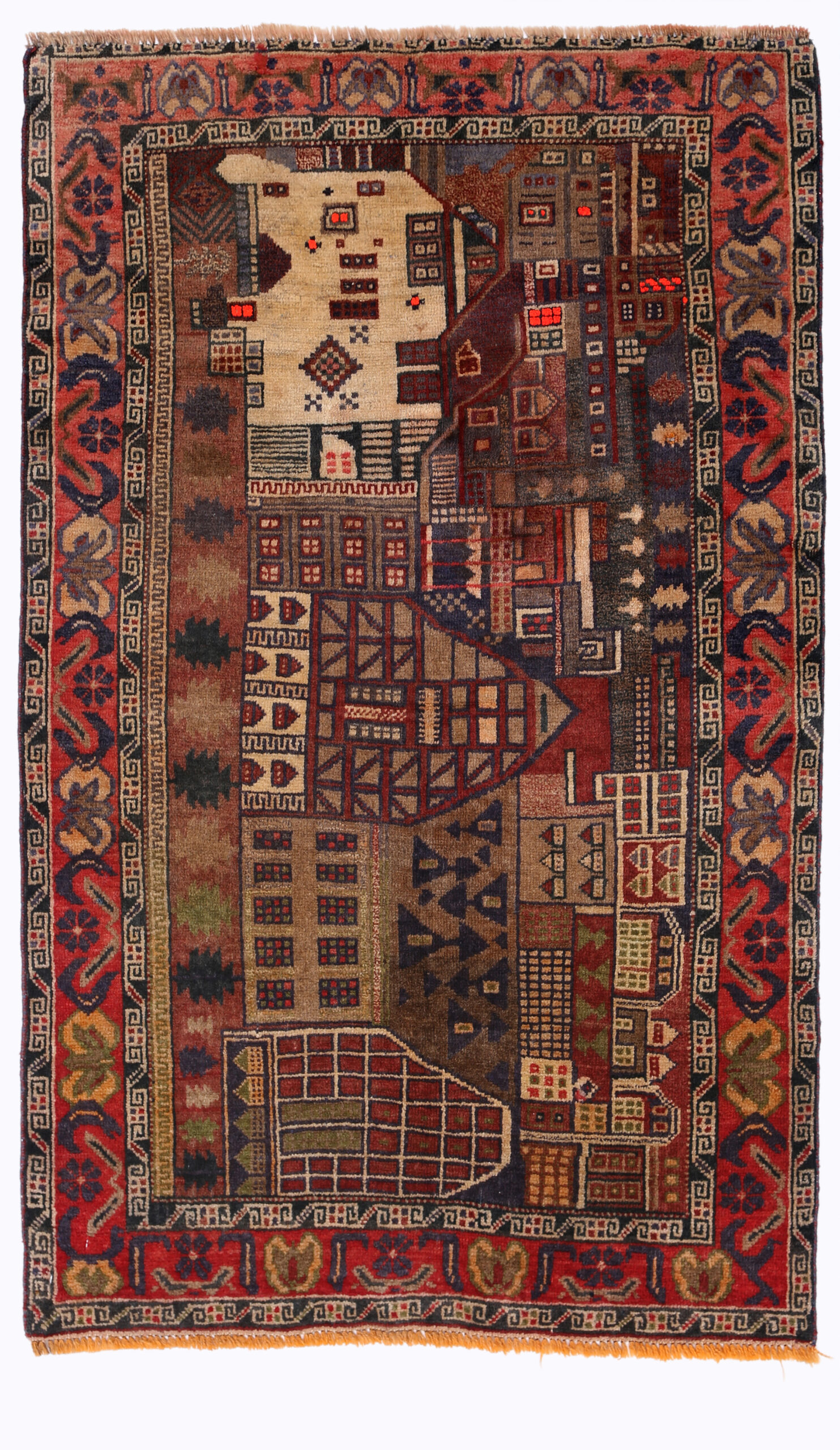Tribal Baloch Rugs 4'5" X 2'8" - Image 3
