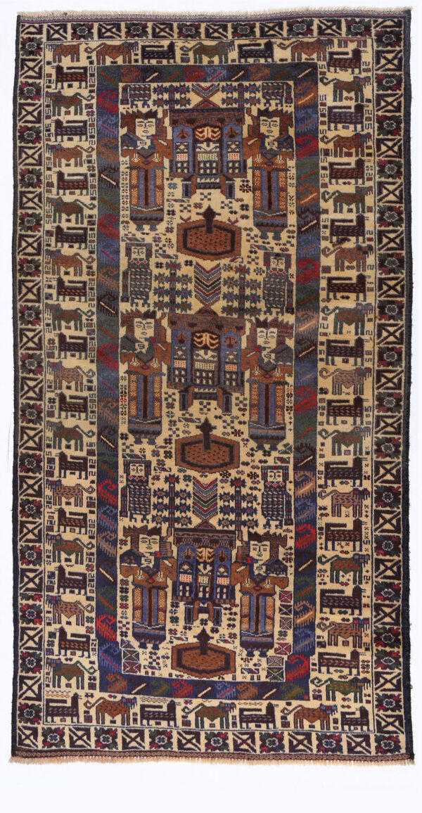 Tribal Baloch Rugs 6'9" X 3'6"