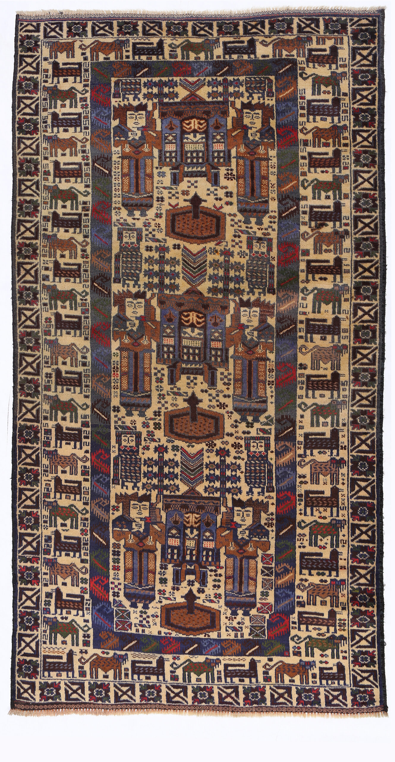 Tribal Baloch Rugs 6'9" X 3'6" - Image 3