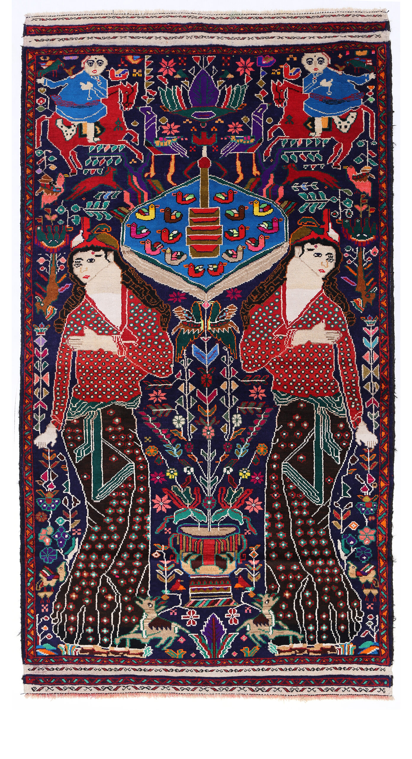 Tribal Baloch Rugs 6'7" X 3'7" - Image 3