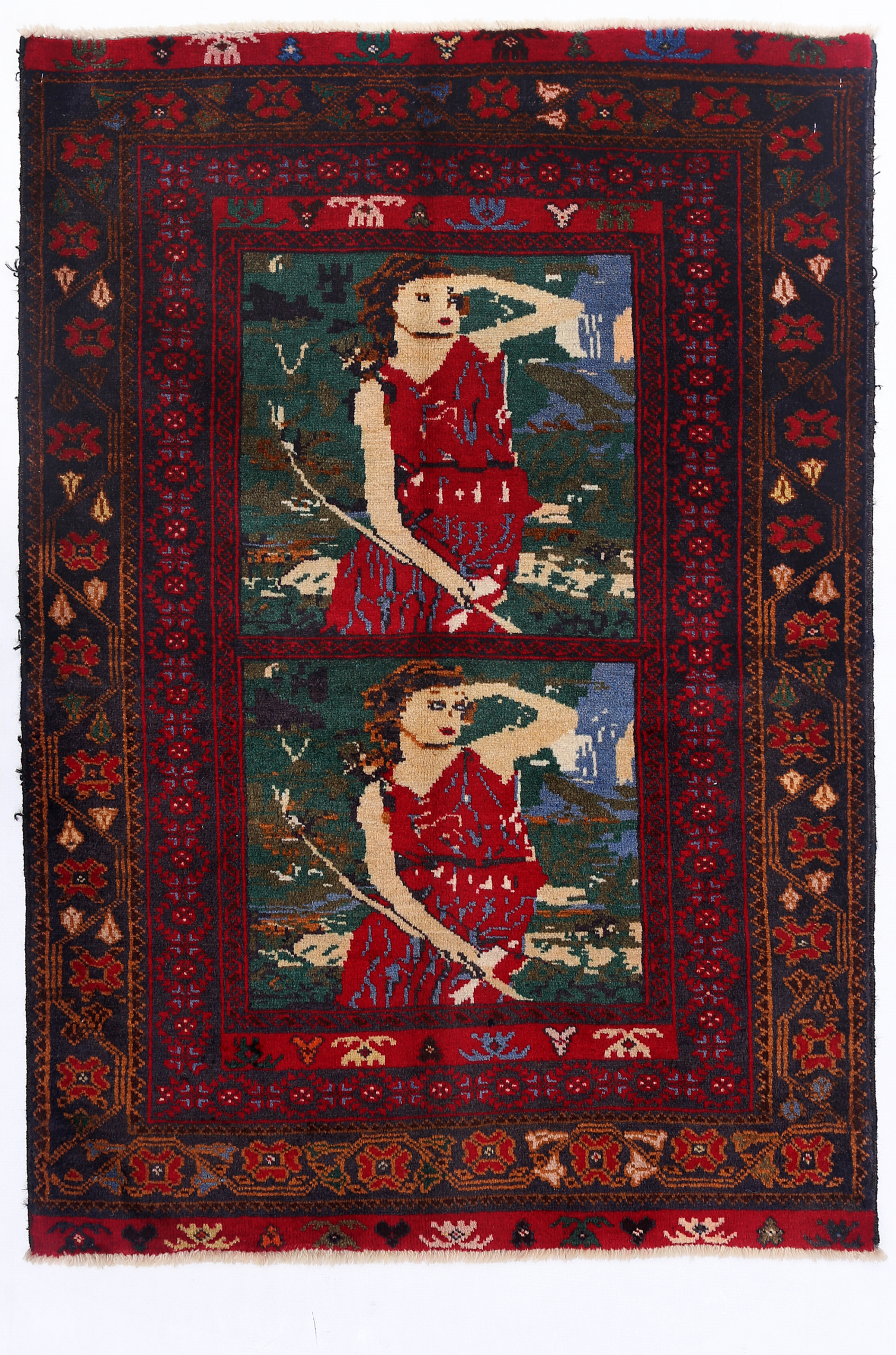 Tribal Baloch Rugs 4'2" X 3' - Image 3