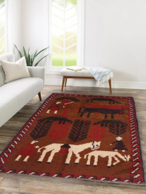 Tribal Baloch Rugs 4'1" X 2'8"