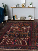 Tribal Baloch Rugs 4'6" X 3'